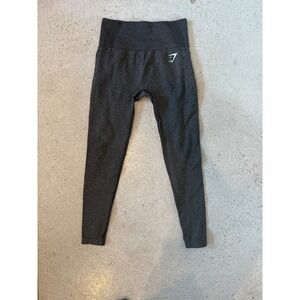 Gymshark High Rise Seamless Leggings‎ Gray Workout Fitness Activewear